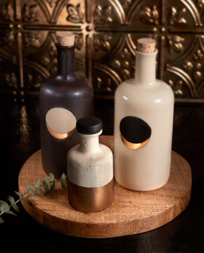 Waxing Moon Bottle - Black