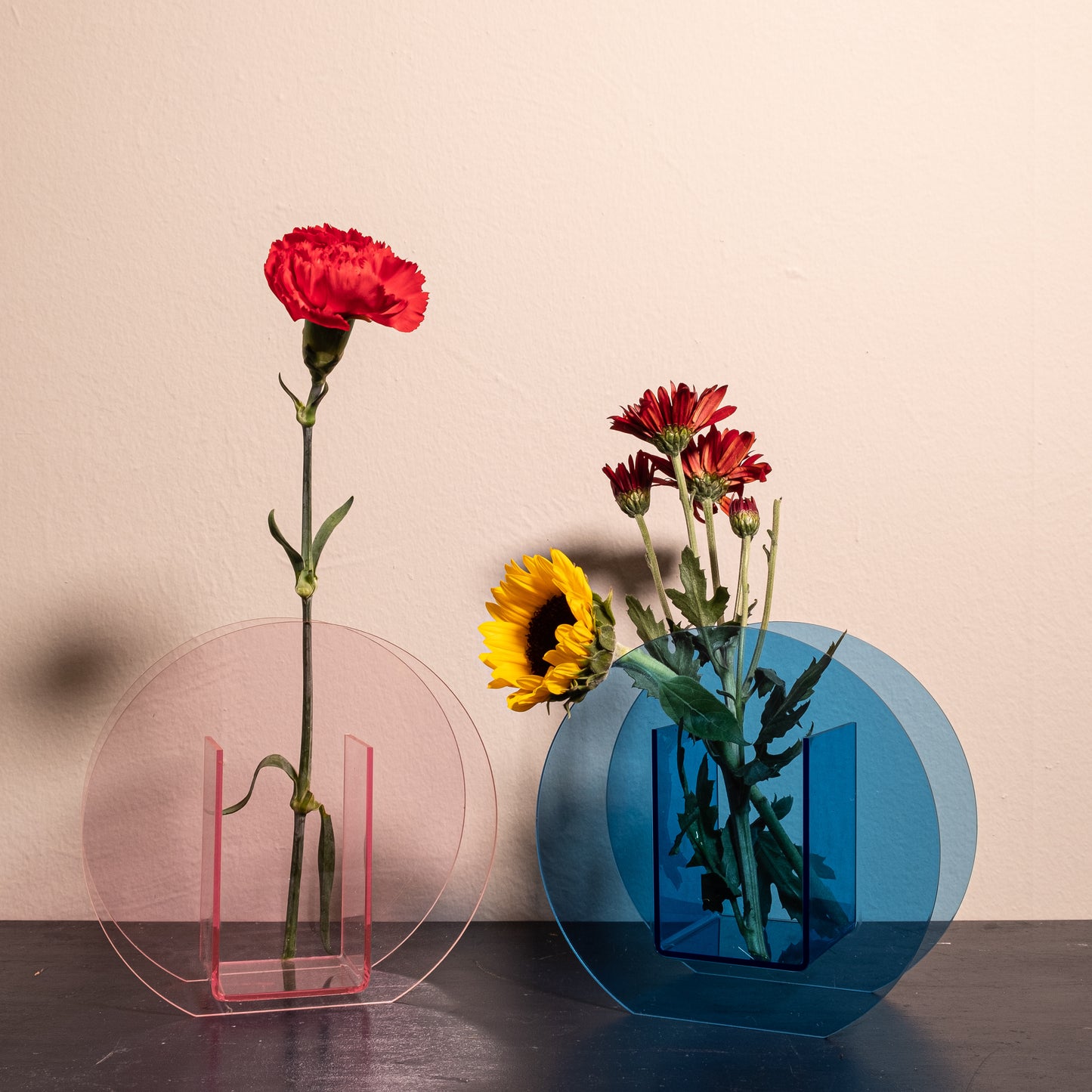 Pink Circle Acrylic Vase