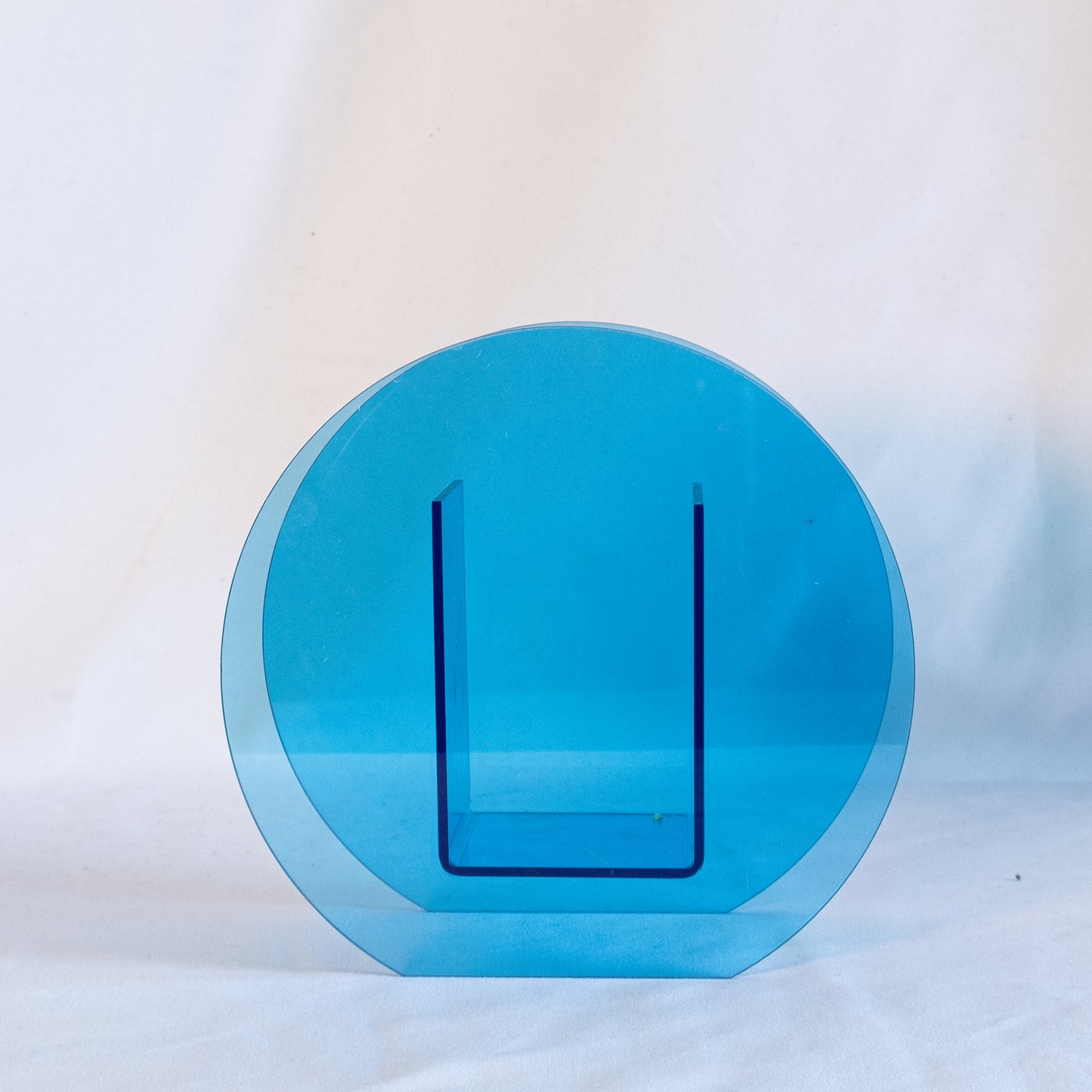 Blue Circle Acrylic Vase