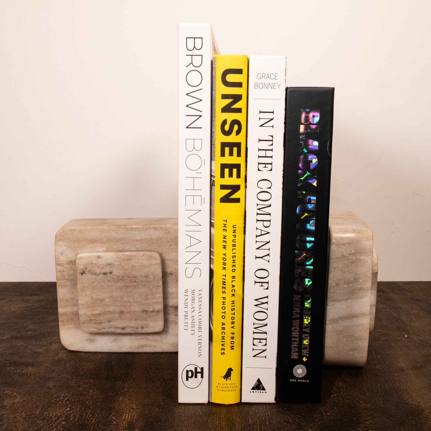 Square Marble Bookends
