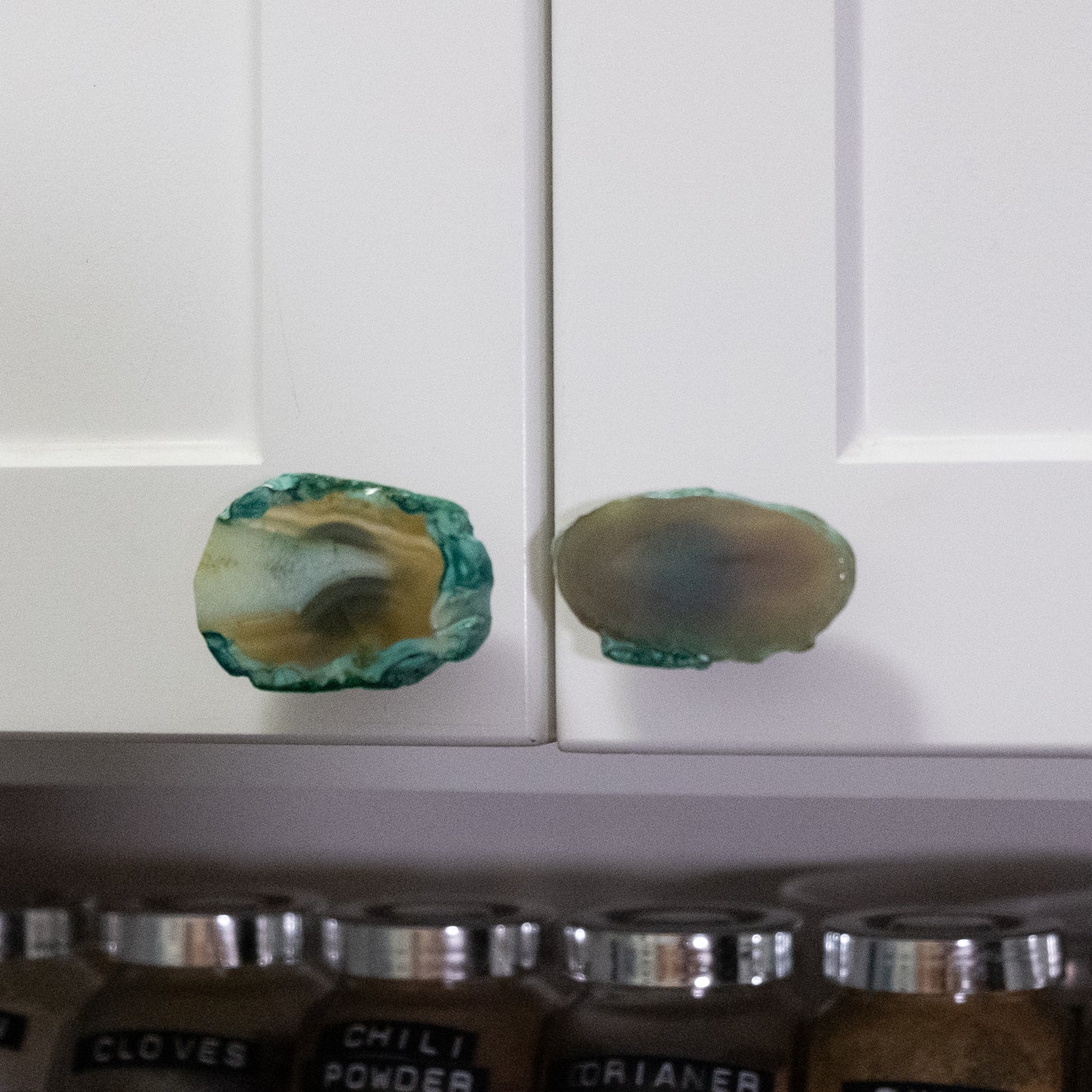Green Agate Knob