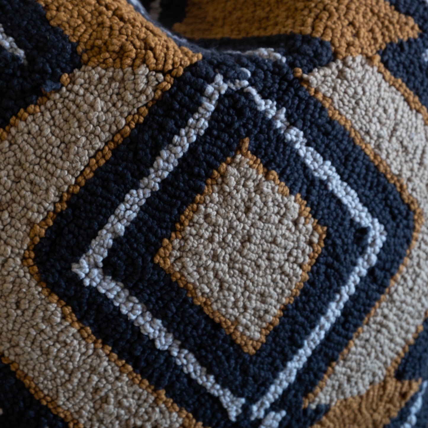 Graphic Punch Hook Pillow