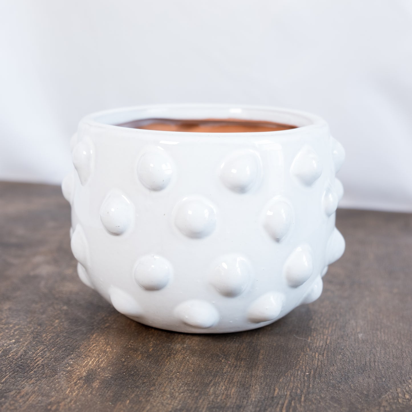 Chanel White Glazed Planter