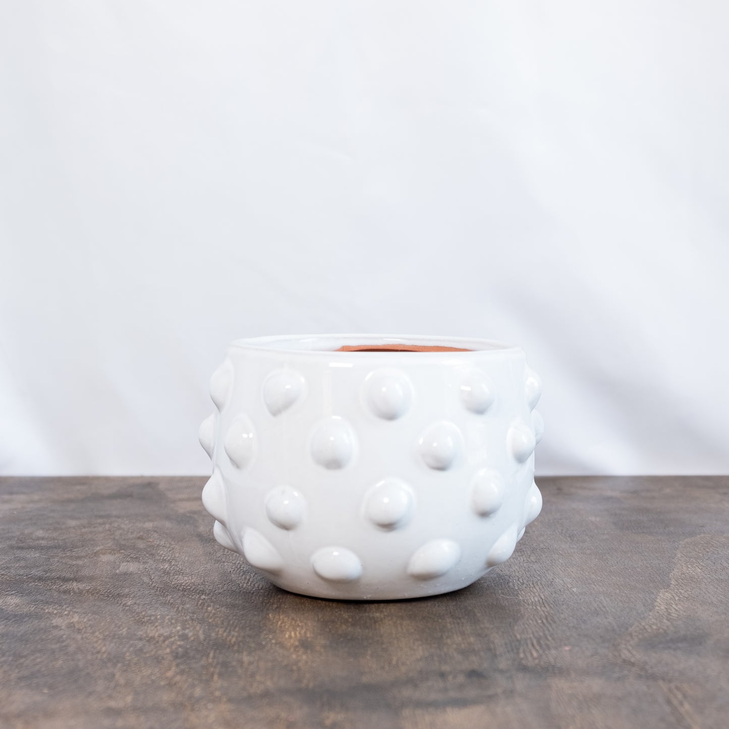 Chanel White Glazed Planter