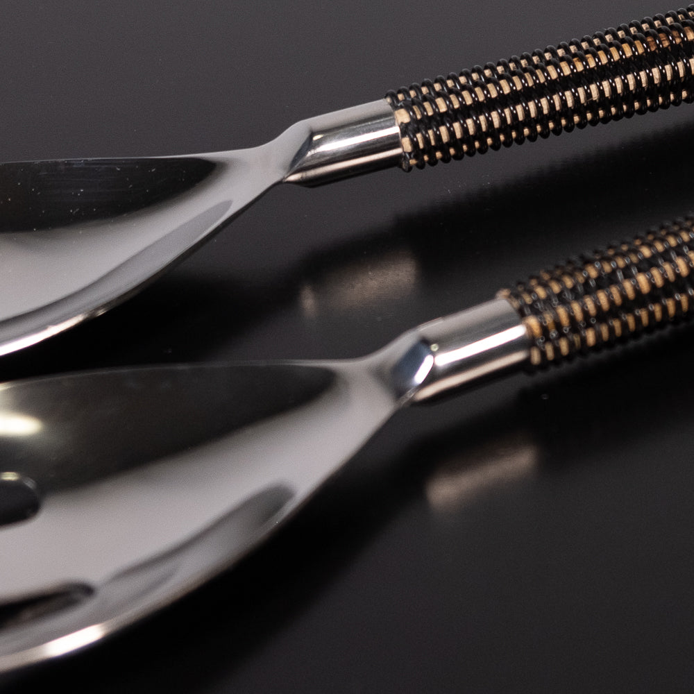 Woven Handle Salad Servers