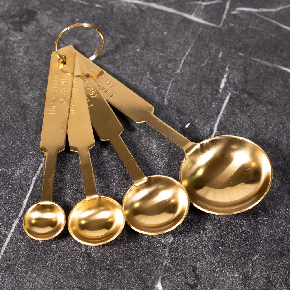 Gold Stainless Steel Measuring Spoons