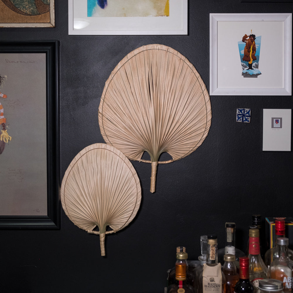 Palm Leaf Fan Set