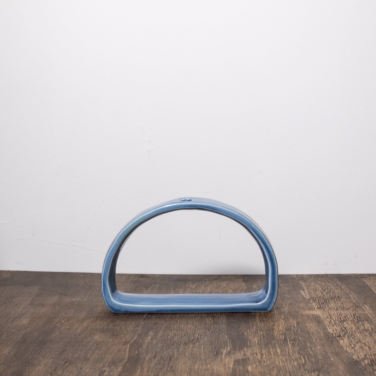 Blue Open Vase
