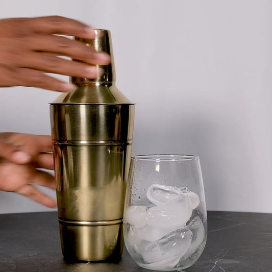 Gold Stainless Steel Cocktail Shaker