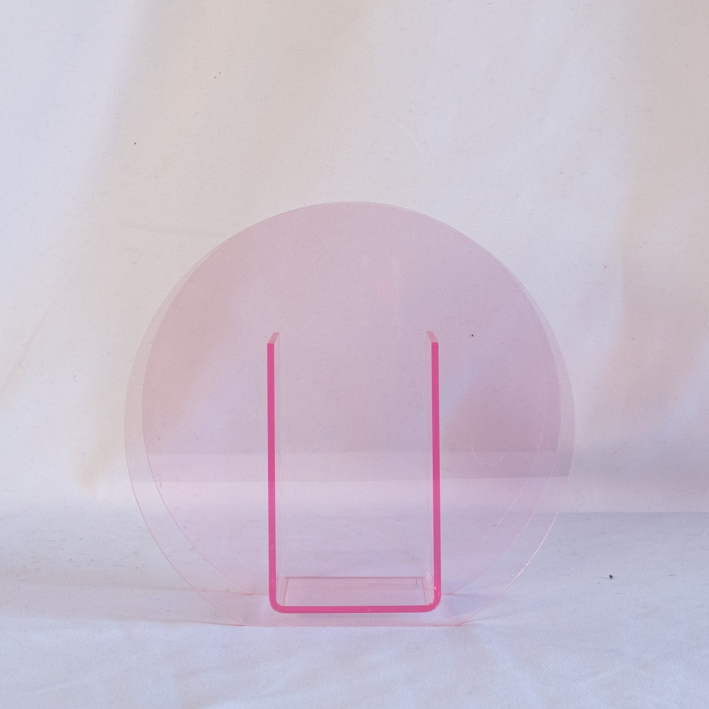 Pink Circle Acrylic Vase