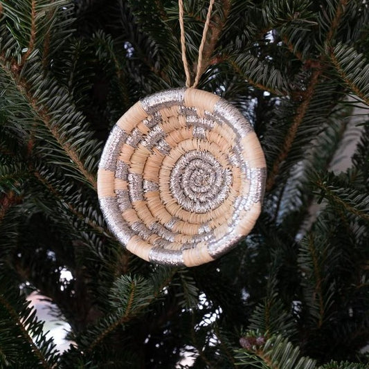 Silver Basket Ornament