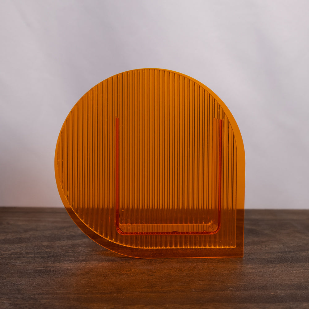 Orange Acrylic Vase