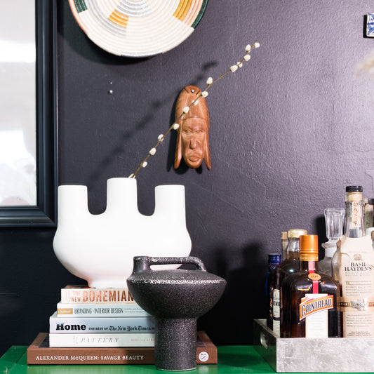 Black Terracotta Vase