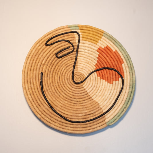 21" Abstract Face Wall Disc