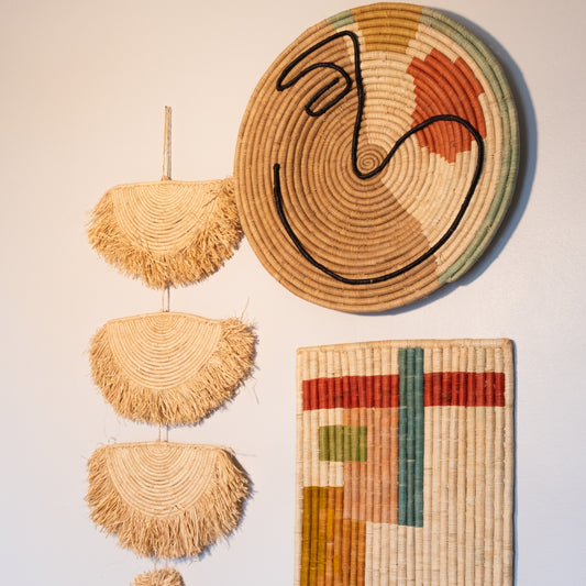 21" Abstract Face Wall Disc