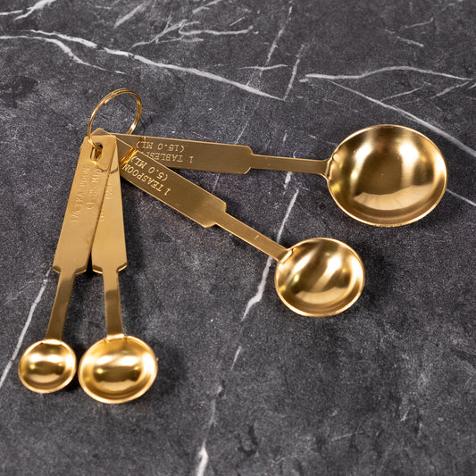 Gold Stainless Steel Measuring Spoons