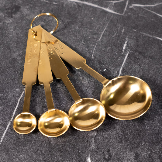 Gold Stainless Steel Measuring Spoons