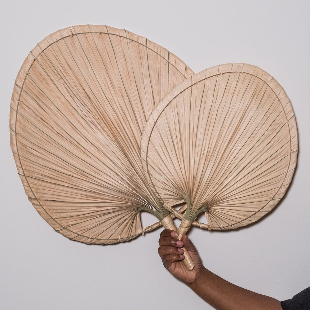 Palm Leaf Fan Set