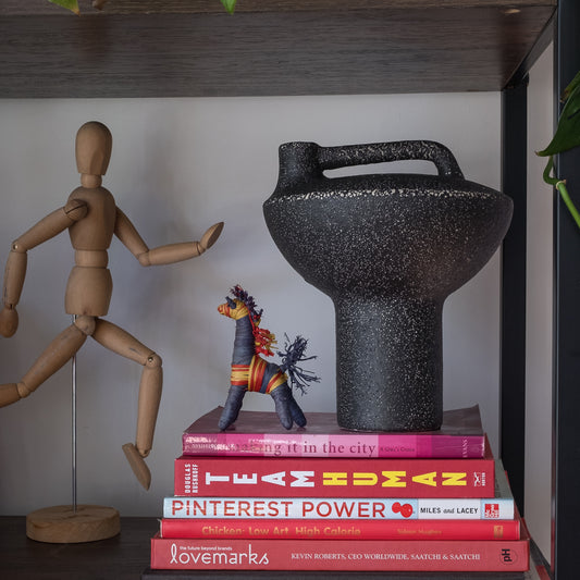 Black Terracotta Vase