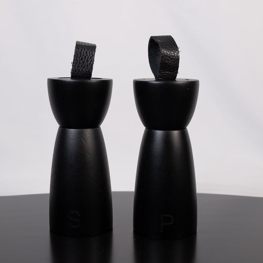 Rubber Wood Salt & Pepper Mill Set