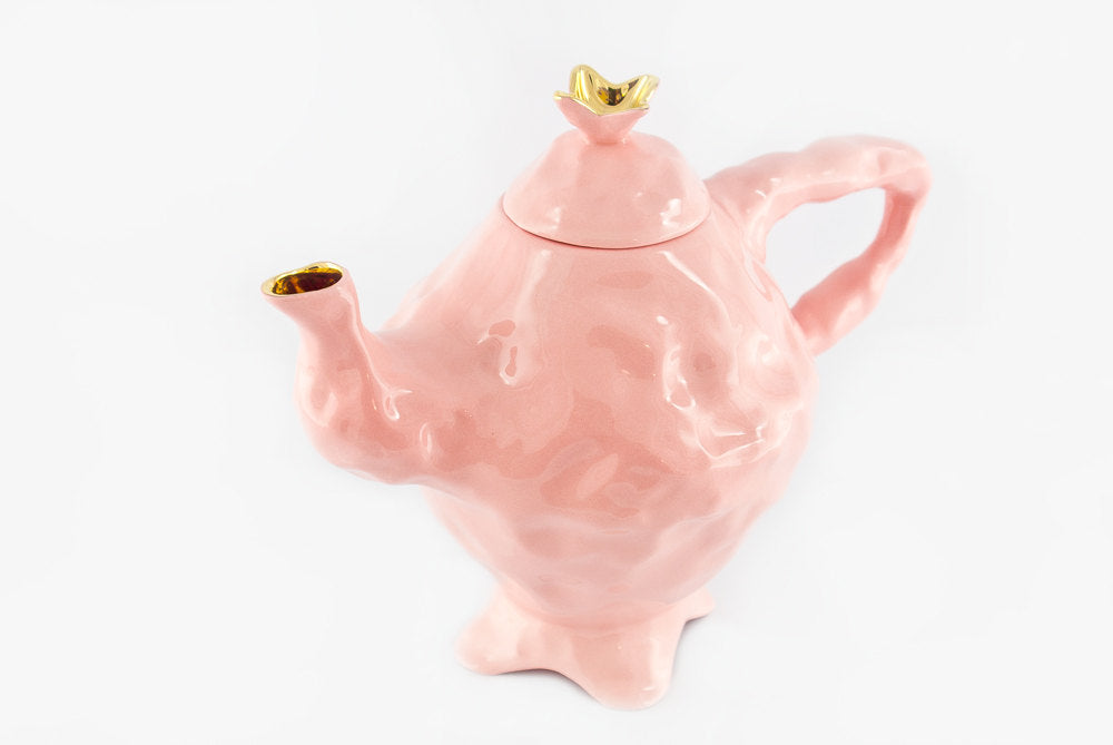 Whimsical Teapot - Pink