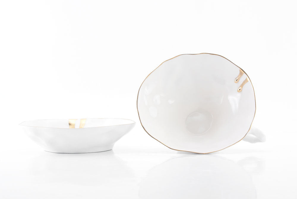 Quirky Tea Cup - White