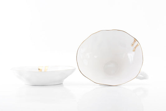 Quirky Tea Cup - White